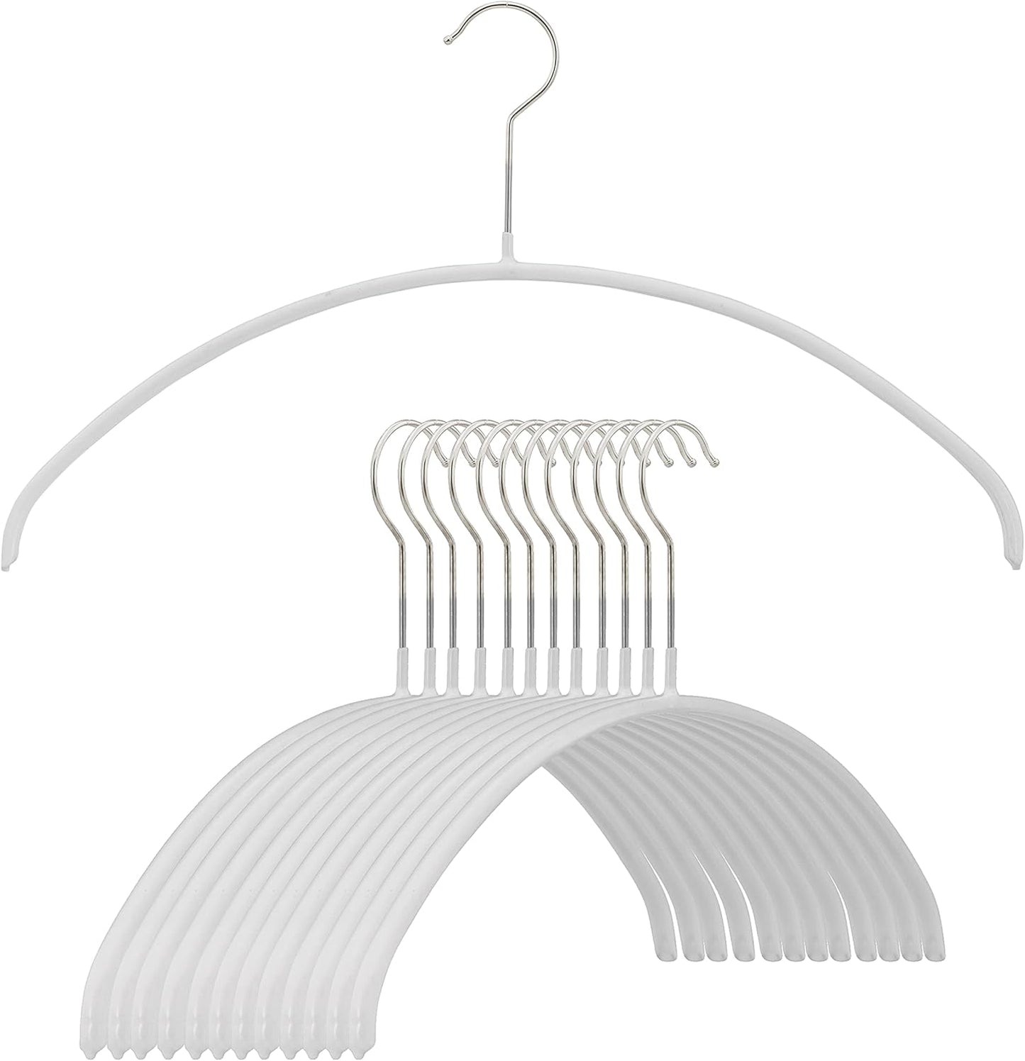 Mawa Euro Series Non-Slip Space Saving Clothes Hanger Set of 12