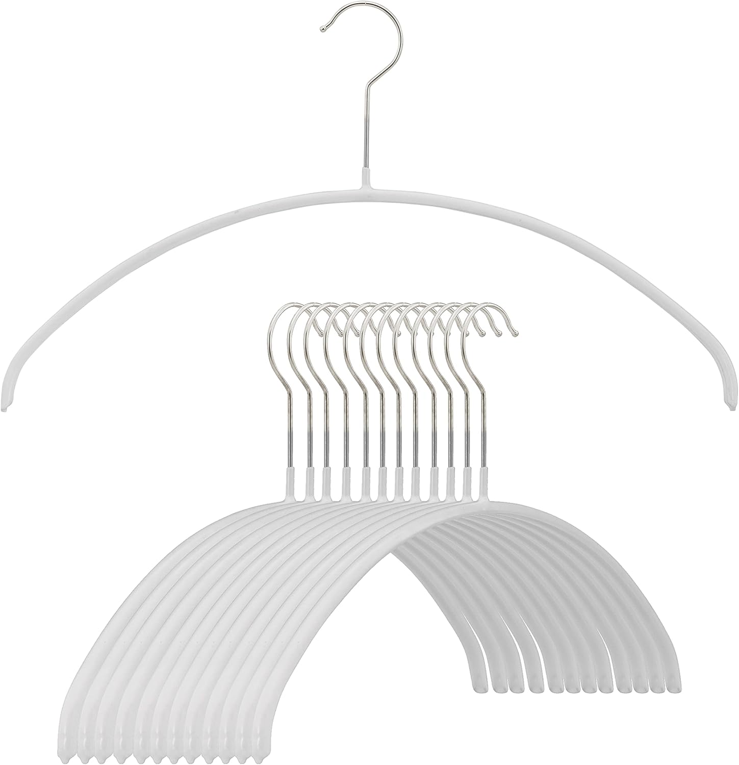 Mawa Euro Series Non-Slip Space Saving Clothes Hanger Set of 12