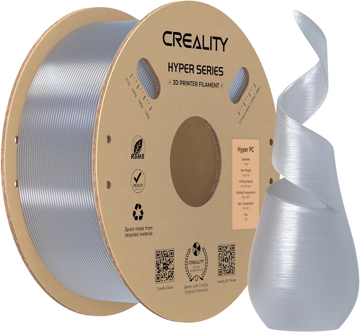 Creality PC Filament 1.75mm for High-Speed 3D Printing