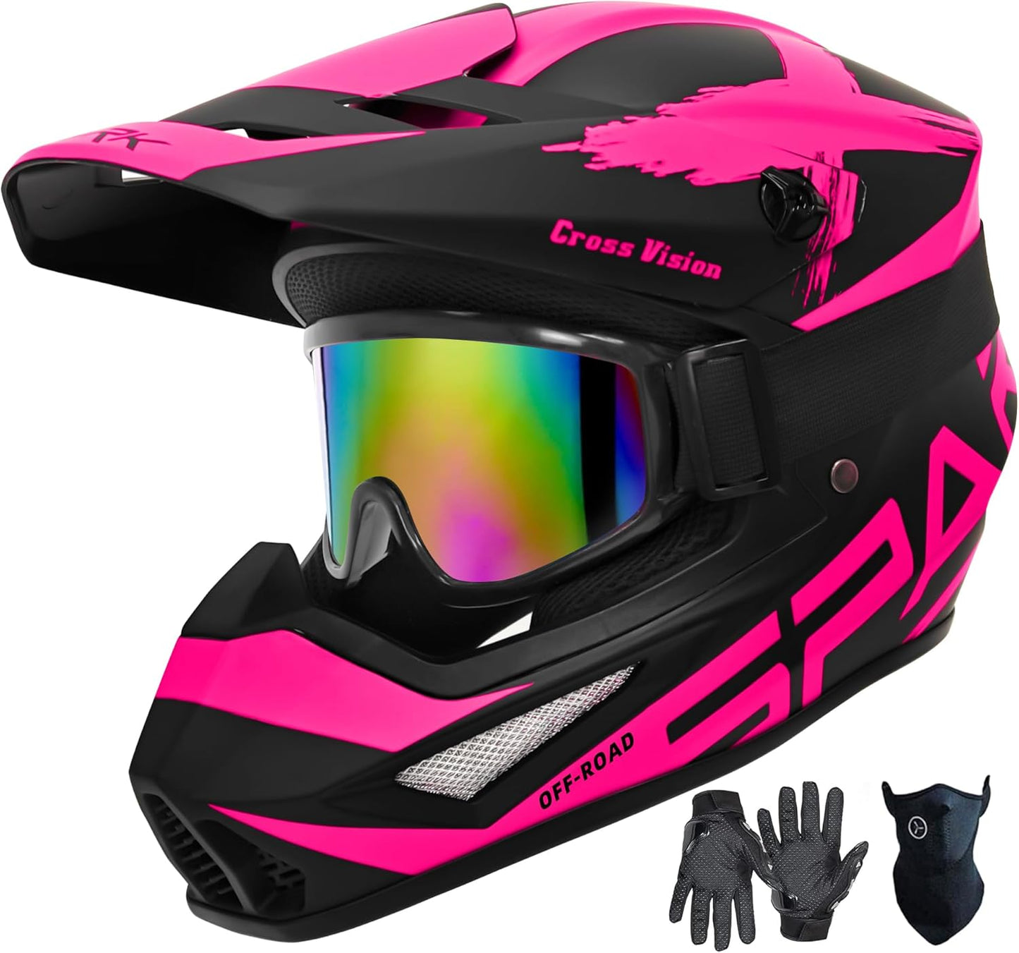 Motocross Helmet for Youth & Adult, DOT Certified Off-Road Gear