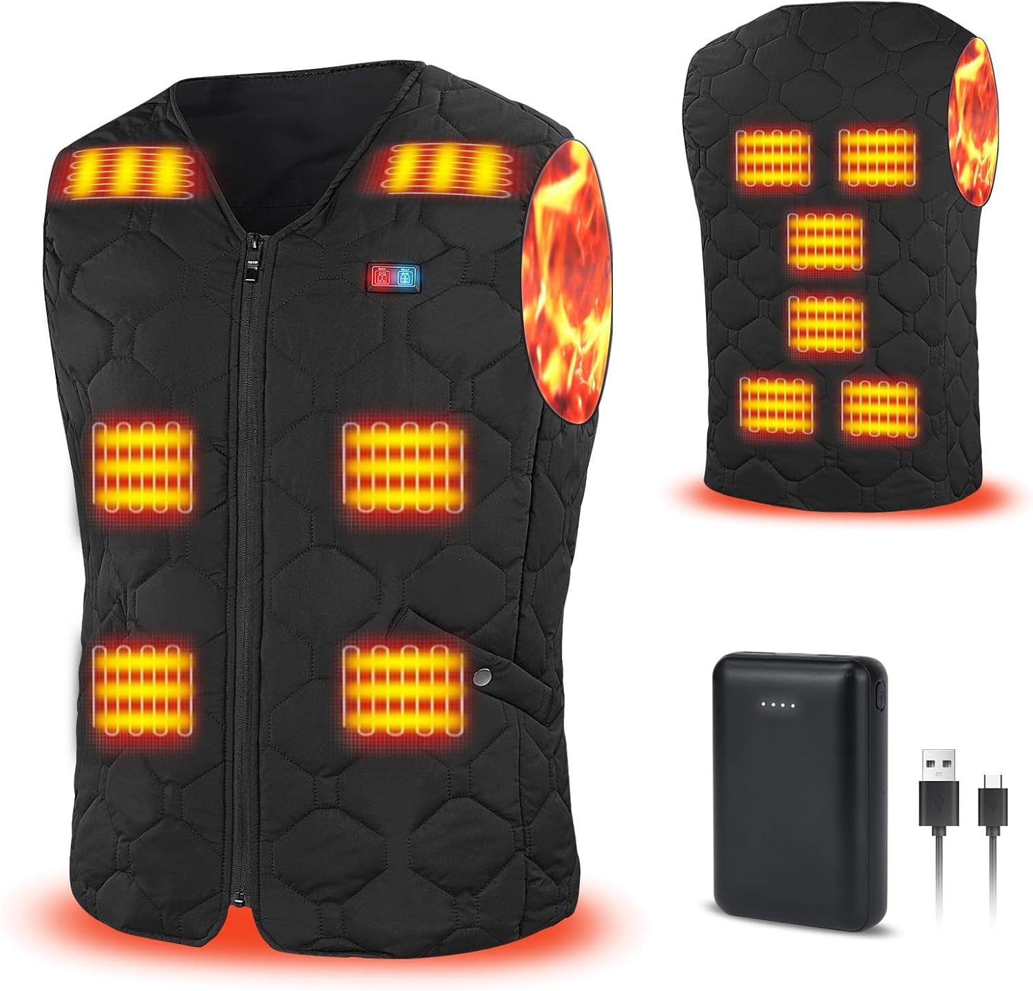 Rrtizan Heated Vest for Men - Lightweight Electric Heating Gear