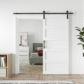 42in x 84in Sliding Barn Door with 7ft Hardware Kit - Ready White