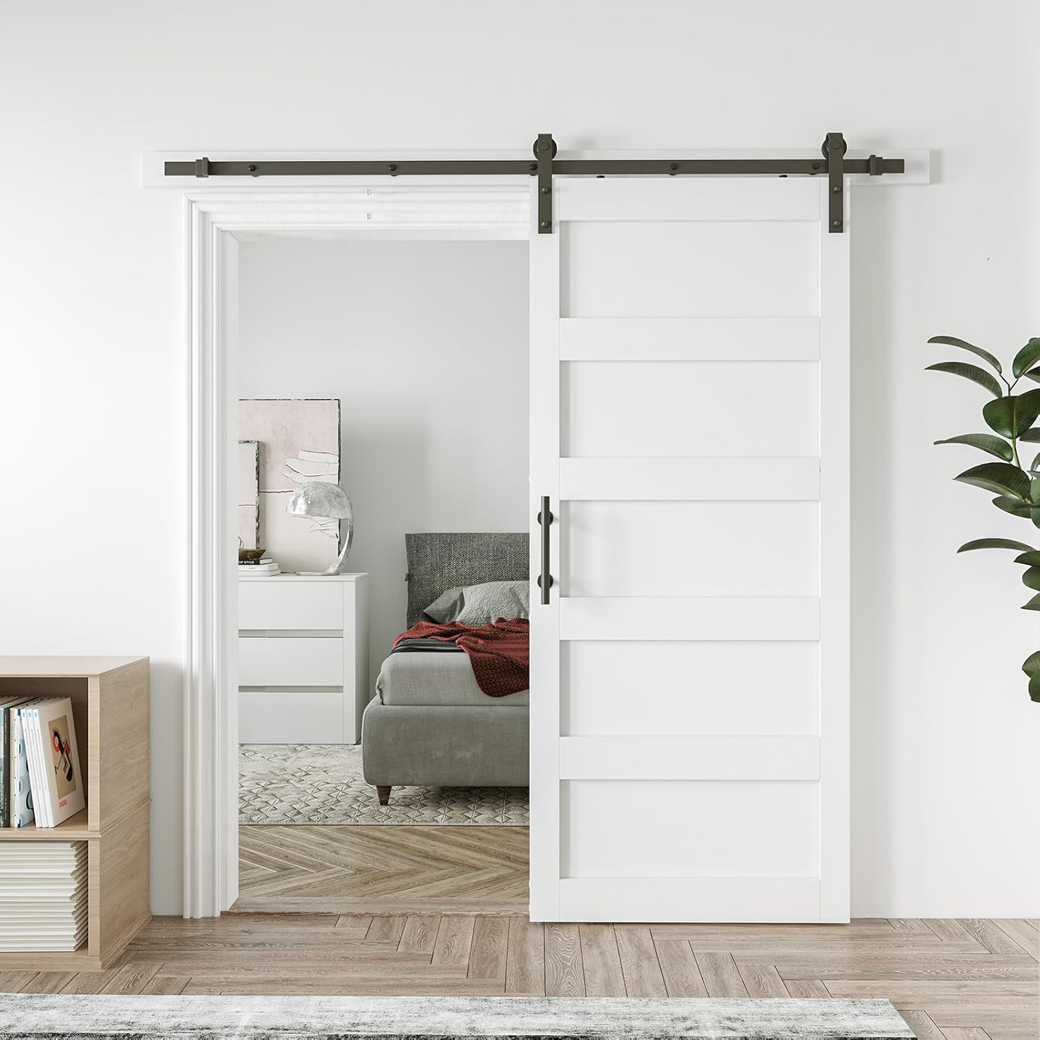 42in x 84in Sliding Barn Door with Hardware Kit for Easy Setup