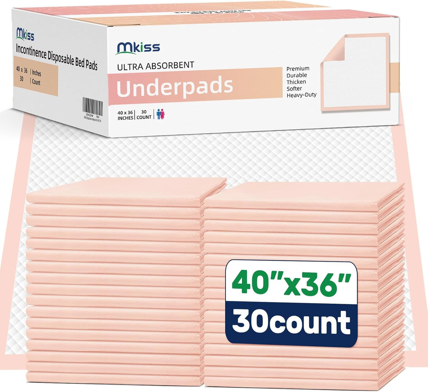 MKISS Extra Large Bed Pads for Ultimate Protection and Comfort