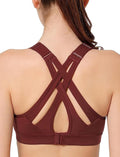 Yvette Sports Bra High Impact Adjustable Criss Cross Back (Style Z8DM)