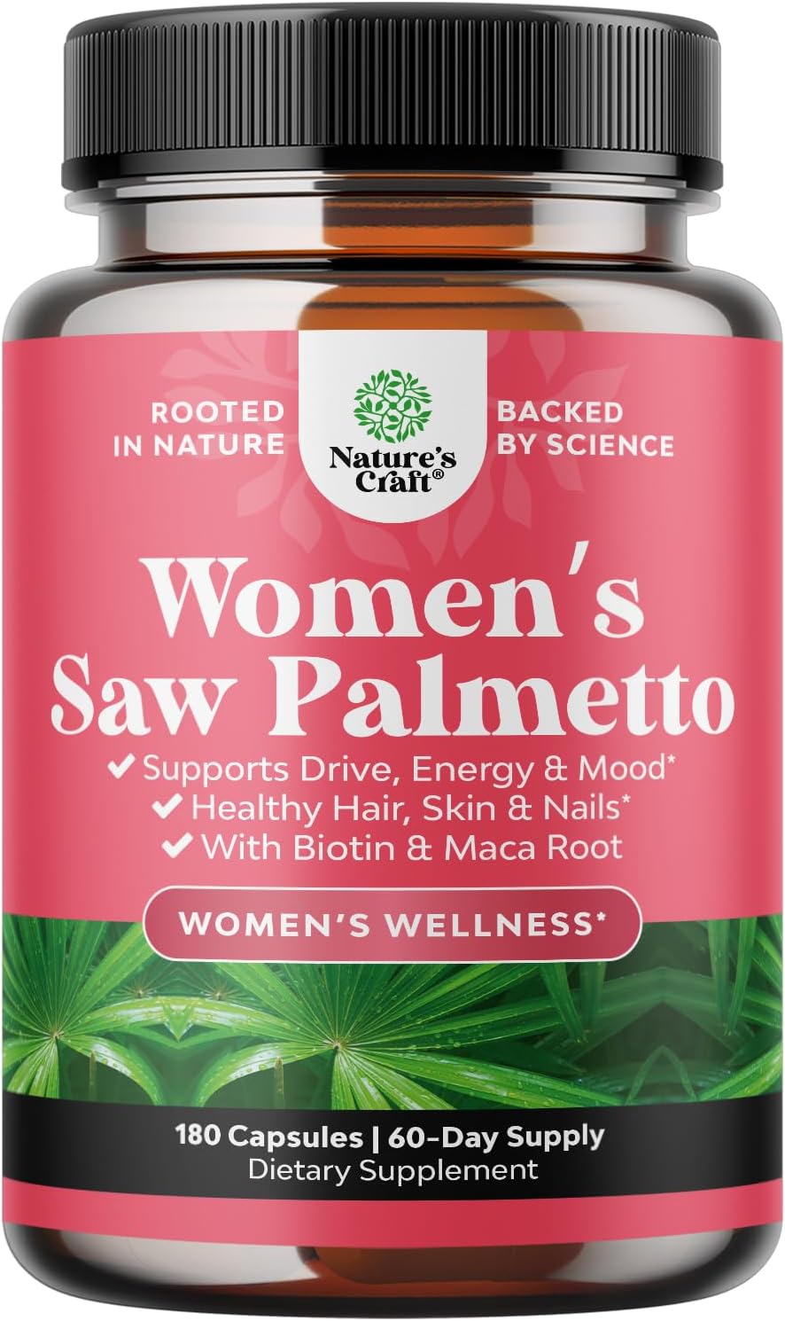 Extra Strength Saw Palmetto for Women - DHT Blocker Hair Health