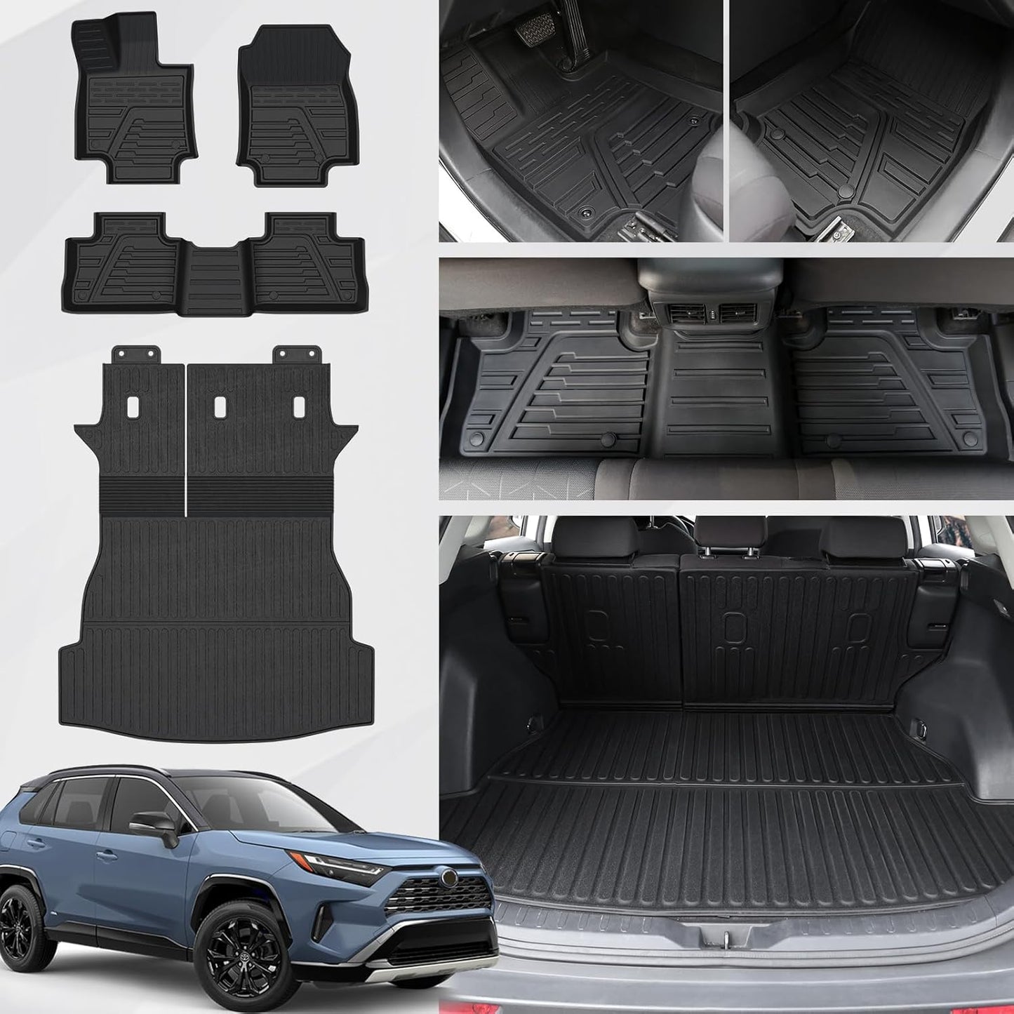 Custom Fit Floor Mats Set for Toyota RAV4 2019-2025 Models