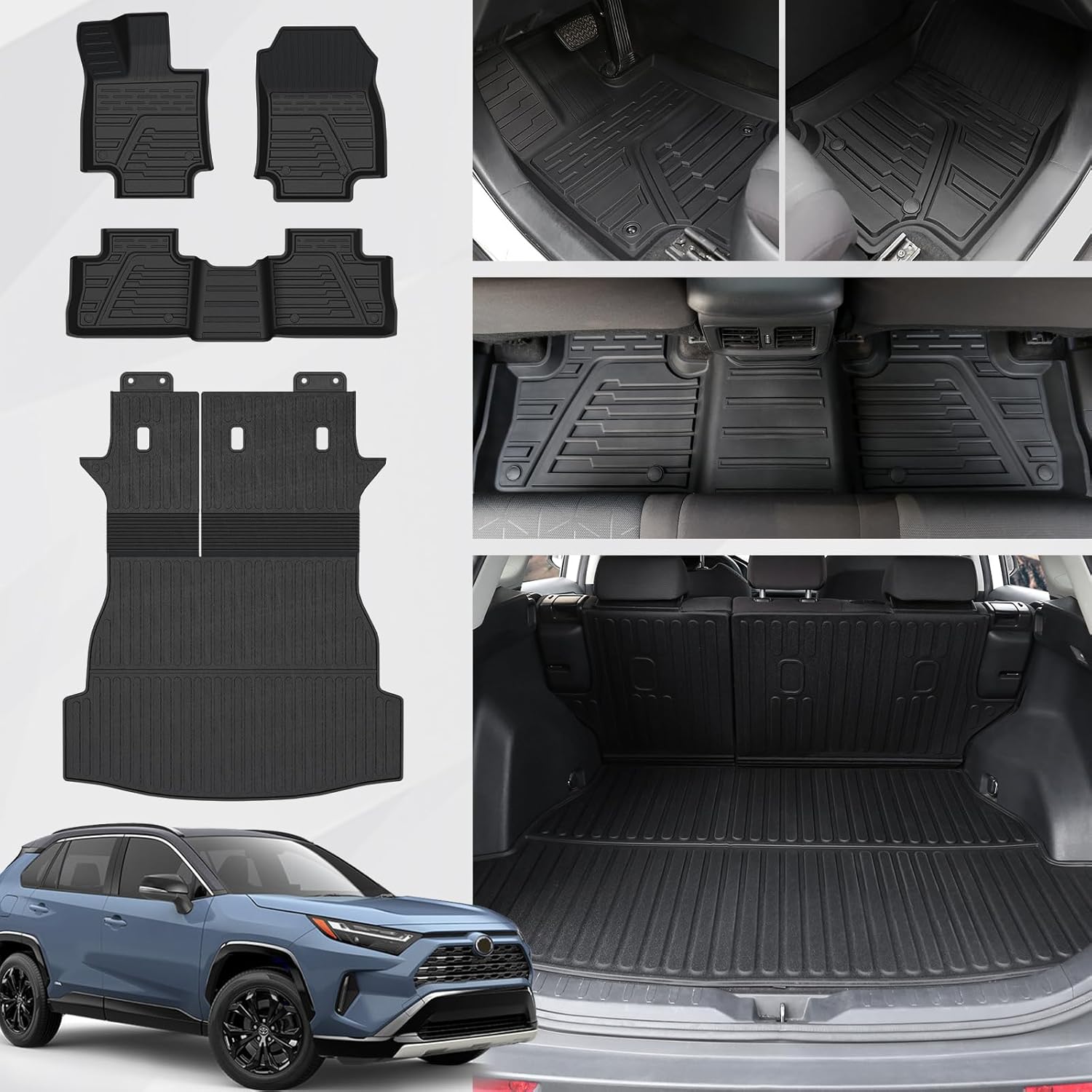 Custom Fit Floor Mats Set for Toyota RAV4 2019-2025 Models