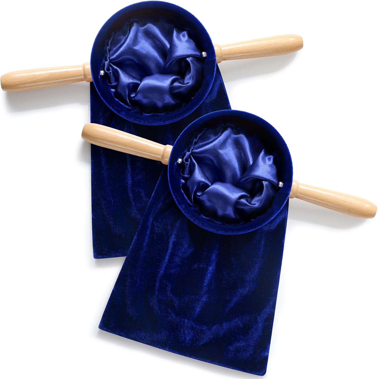 Tioncy Set of 2 Church Tithe Offering Bags with Wooden Handles