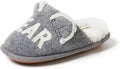 Dearfoams Unisex-child Lil Bear and Baby Bear Slipper - Cozy Memory