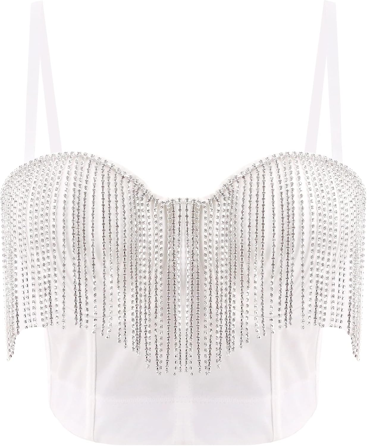 Erinaco Women's Rhinestone Diamond Tank Top for Summer Fun