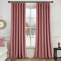 Velvet Curtains 108 in 2 Panels Set - Luxury Pinch Pleat Blackout