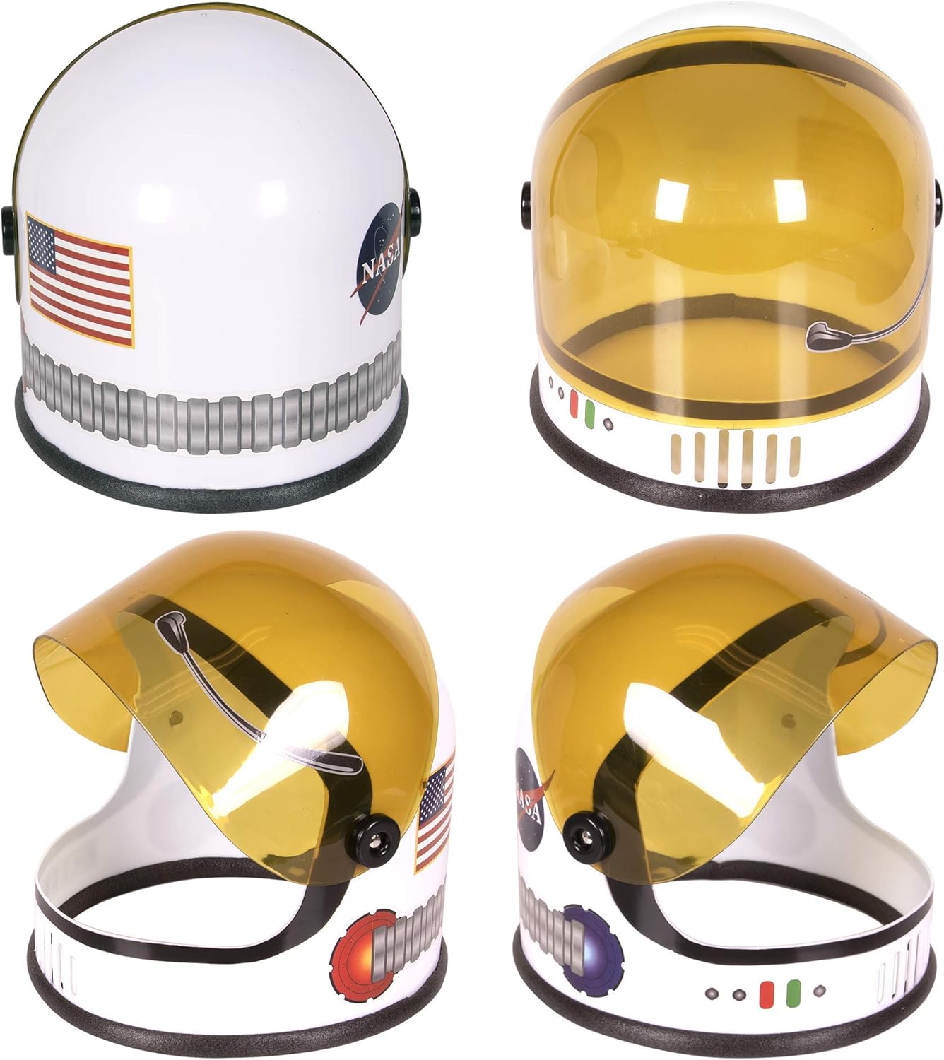 NASA-Inspired White Space Helmet for Ages 5-12