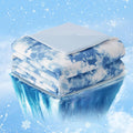 Cooling Comforter Queen Size - Tie Dye Denim Blue Summer Comforter