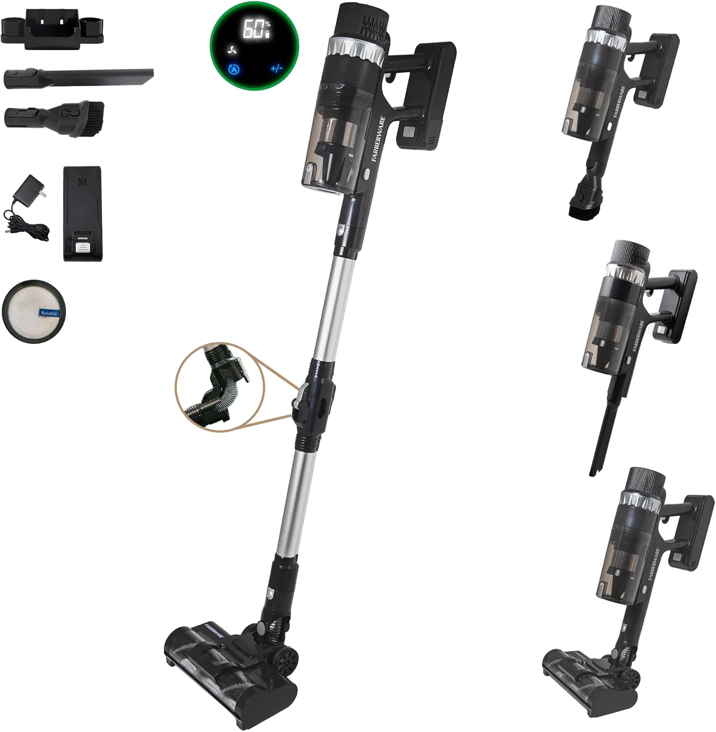 Farberware Cordless Stick Vacuum: Smart Sensor Tech