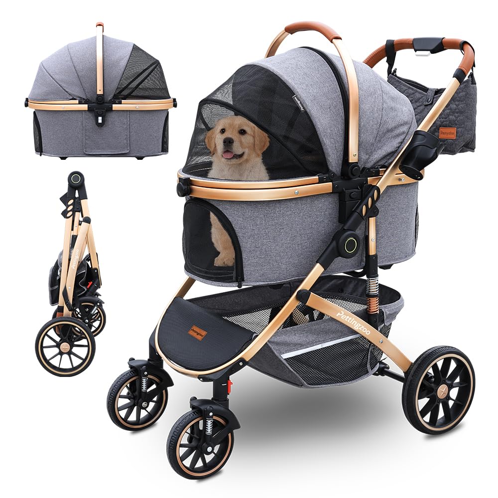 Pettingzoo Dog Stroller for Small to Large Pets Up to 60 lbs