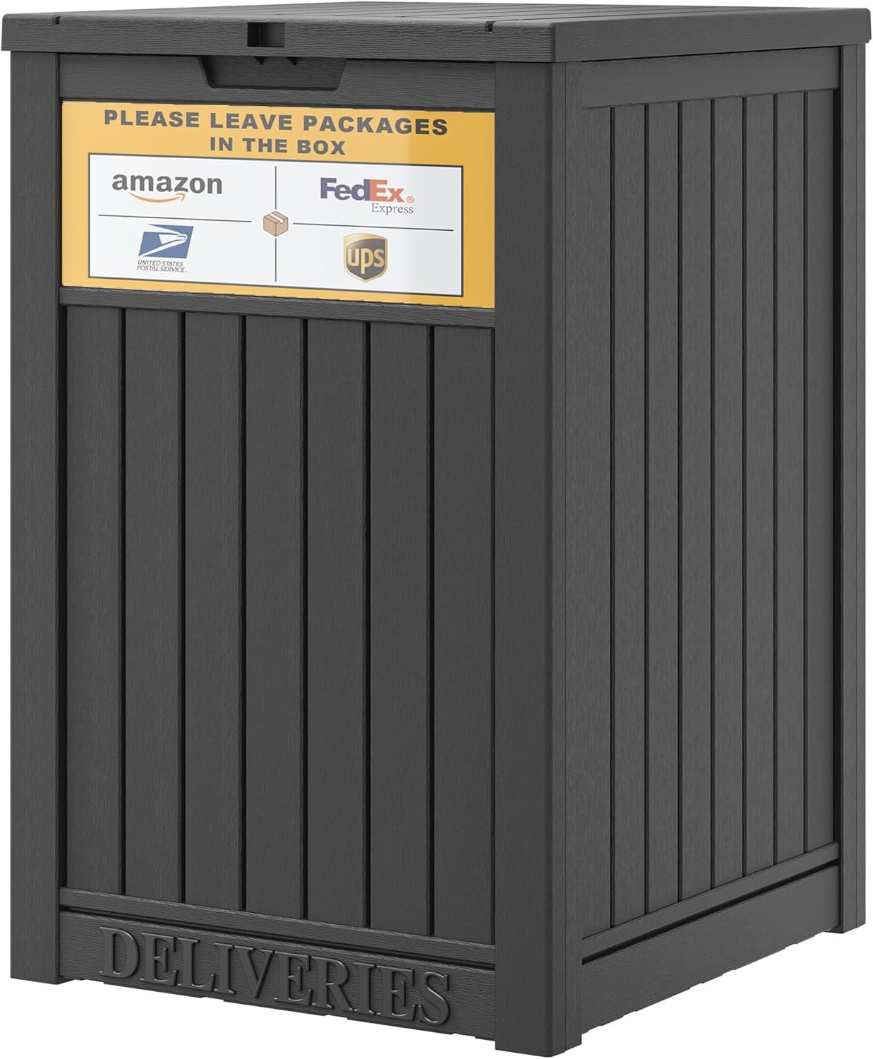 Secure Package Delivery Box for Outside with Lockable Lid