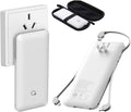 Portable Charger with Built-in Cables and Wall Plug 10000mAh - Slim
