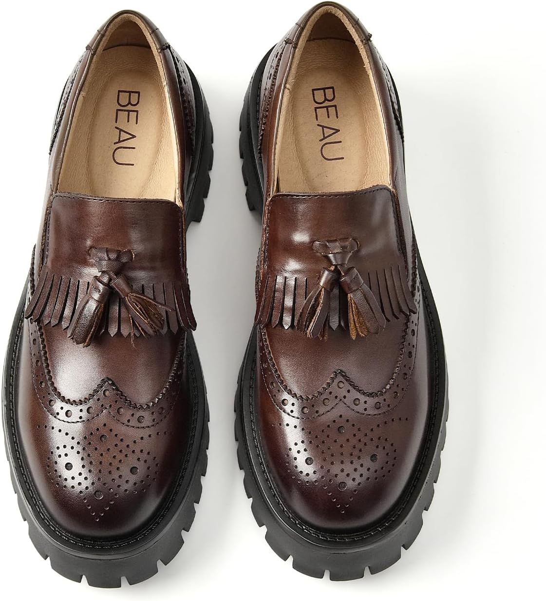 Chunky Loafers for Women: Comfortable Leather Platform Shoes