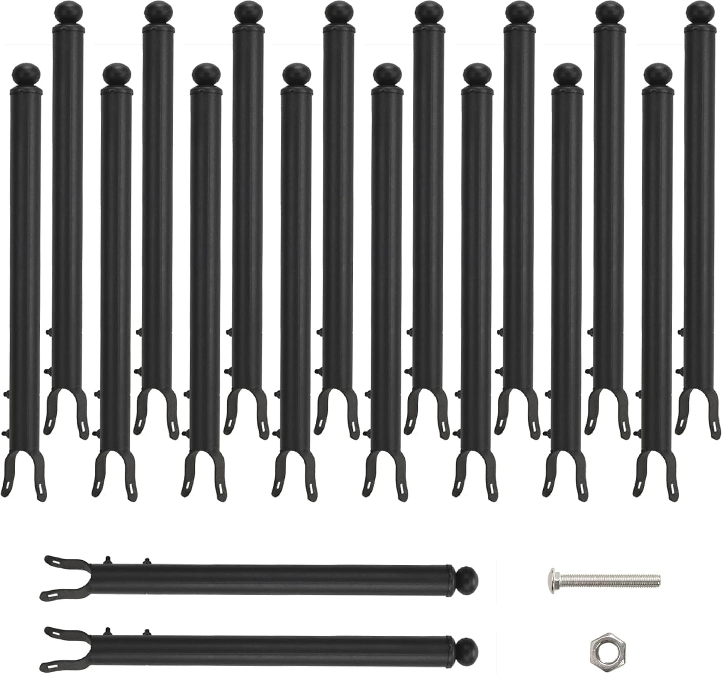 18 Pack 1-3/8ft' Chain Link Fence Extension for Dogs and Privacy