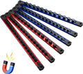 Magnetic Socket Organizer 80-Clip 6-Piece Red & Blue - Heavy Duty
