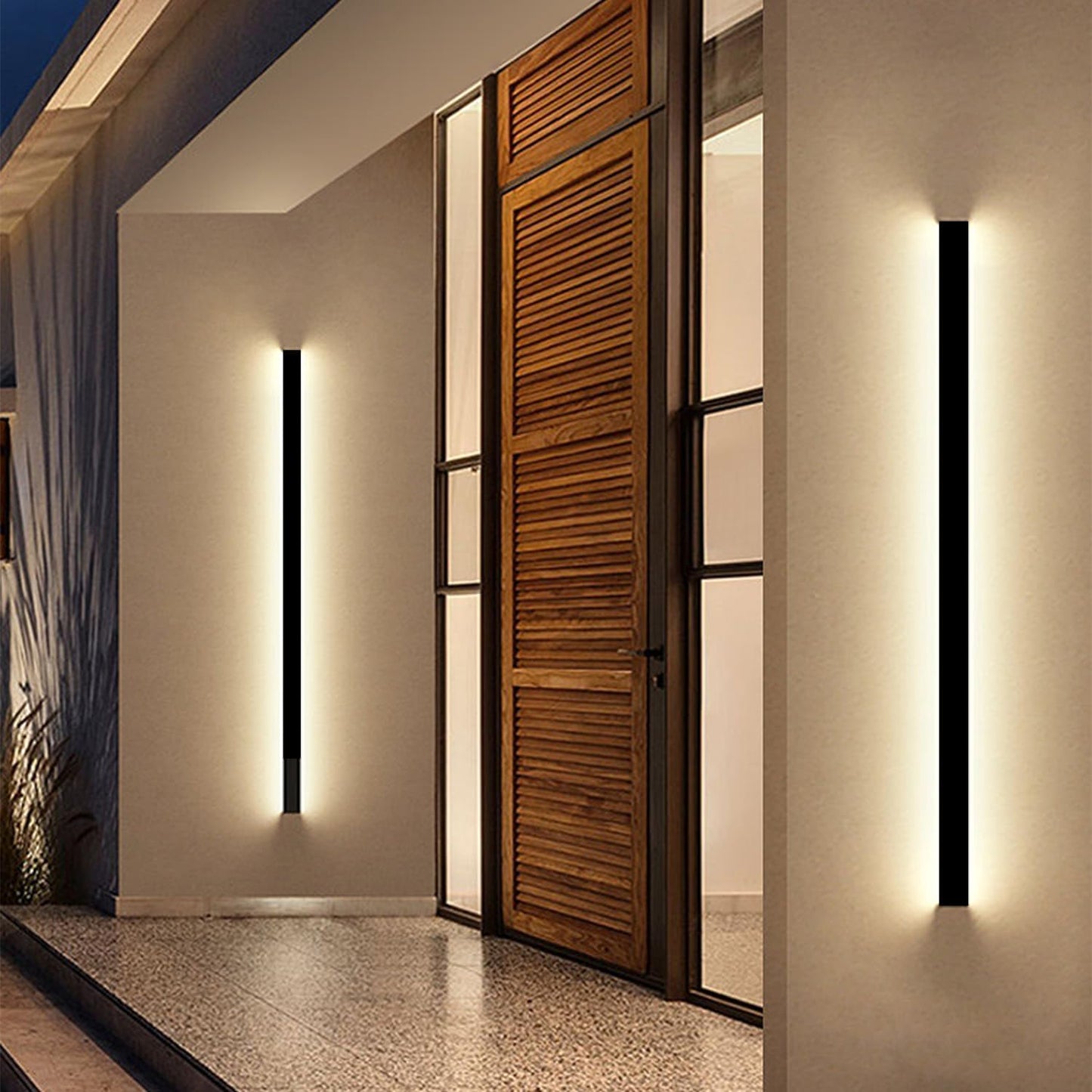 Modern Outdoor Wall Lights for House - Dimmable 2pack Sconce