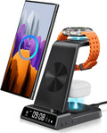 Wireless Charger for Samsung Devices - 4-in-1 Compact Station