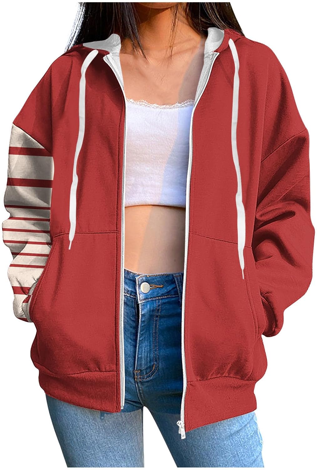 Cozy Oversized Women's Hoodie with Pockets