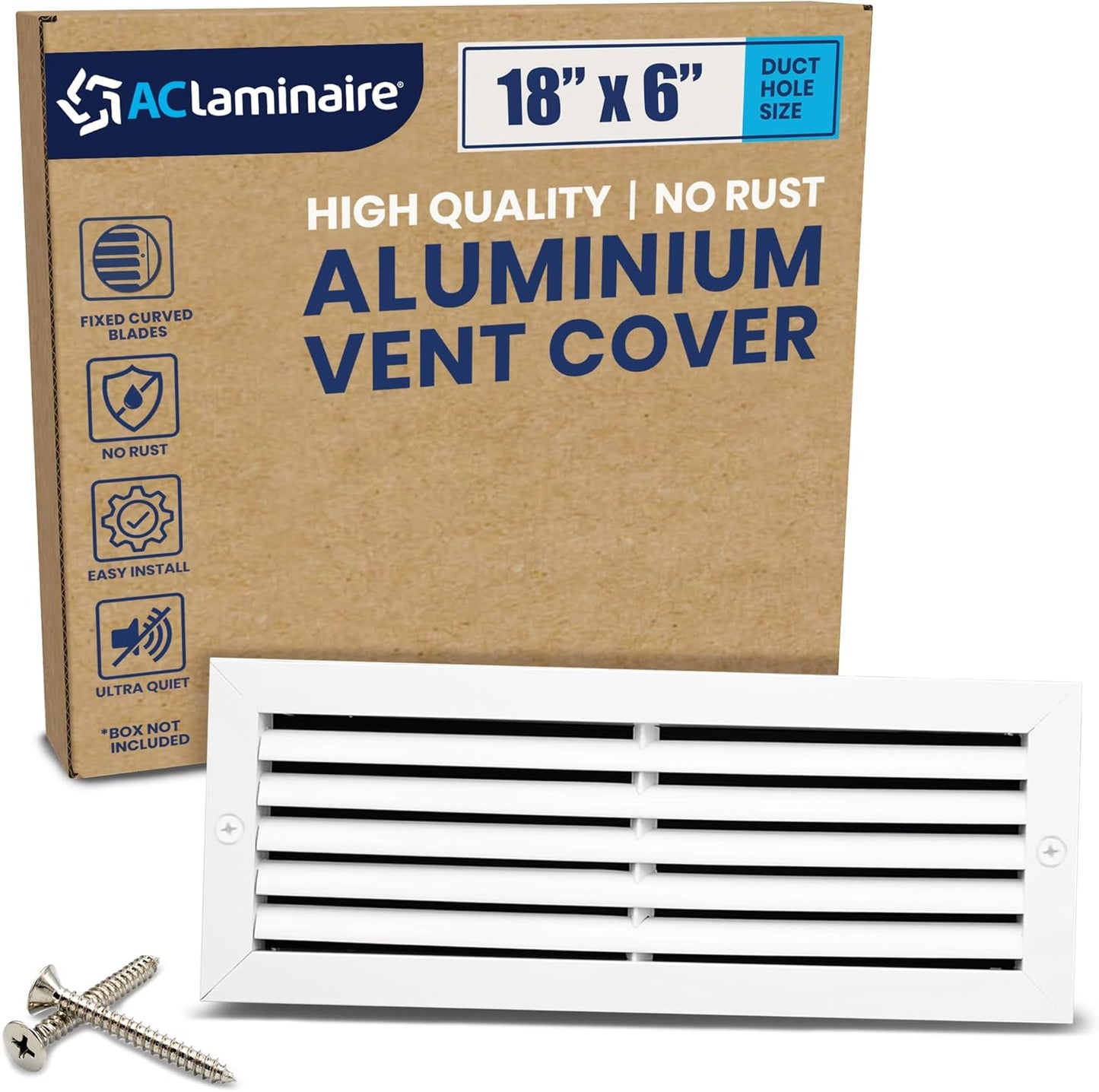 18 x 6 Decorative Air Return Vent Cover for Home HVAC Systems