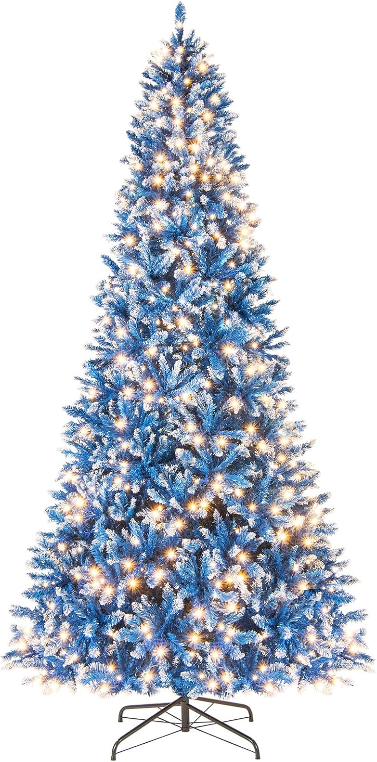 Goplus 9 FT Pre-Lit Artificial Christmas Tree with LED Lights