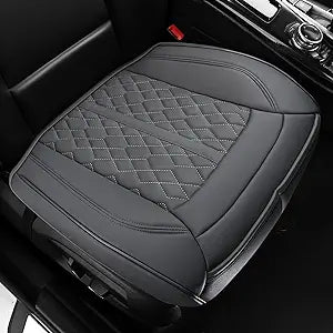 Premium Leather Car Seat Covers for Bottom Front Seats - Gray