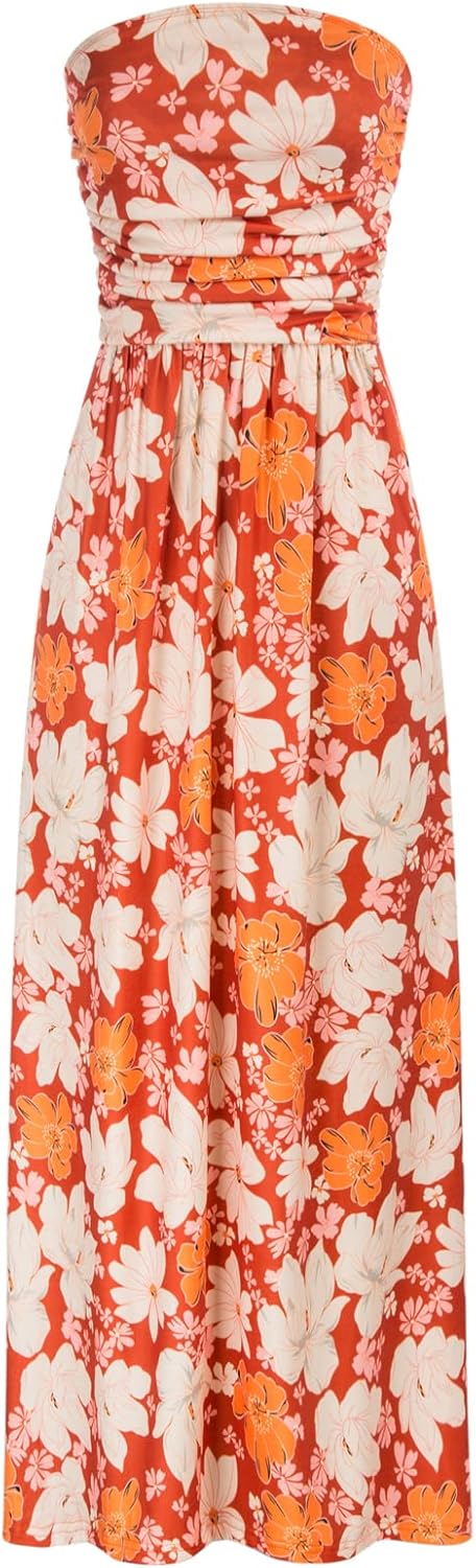 Stylish Strapless Maxi Dress with Pockets for Every Occasion