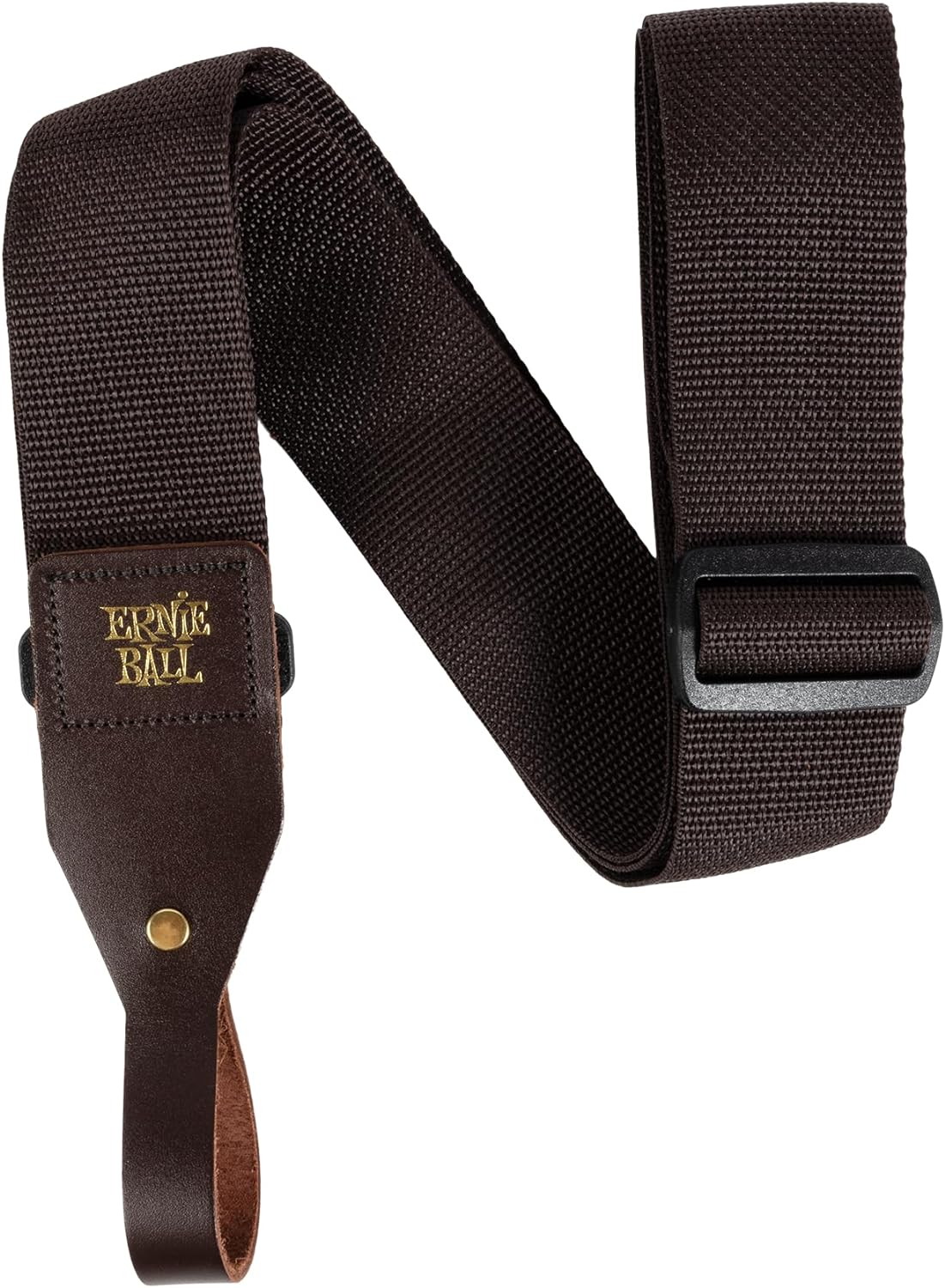 Ernie Ball Brown Polypro Acoustic Guitar Strap: Comfort & Durability