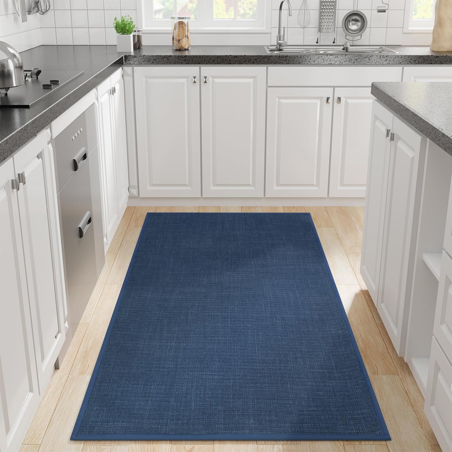 Non Slip Kitchen Rug, Washable Absorbent Runner Mat for Floors