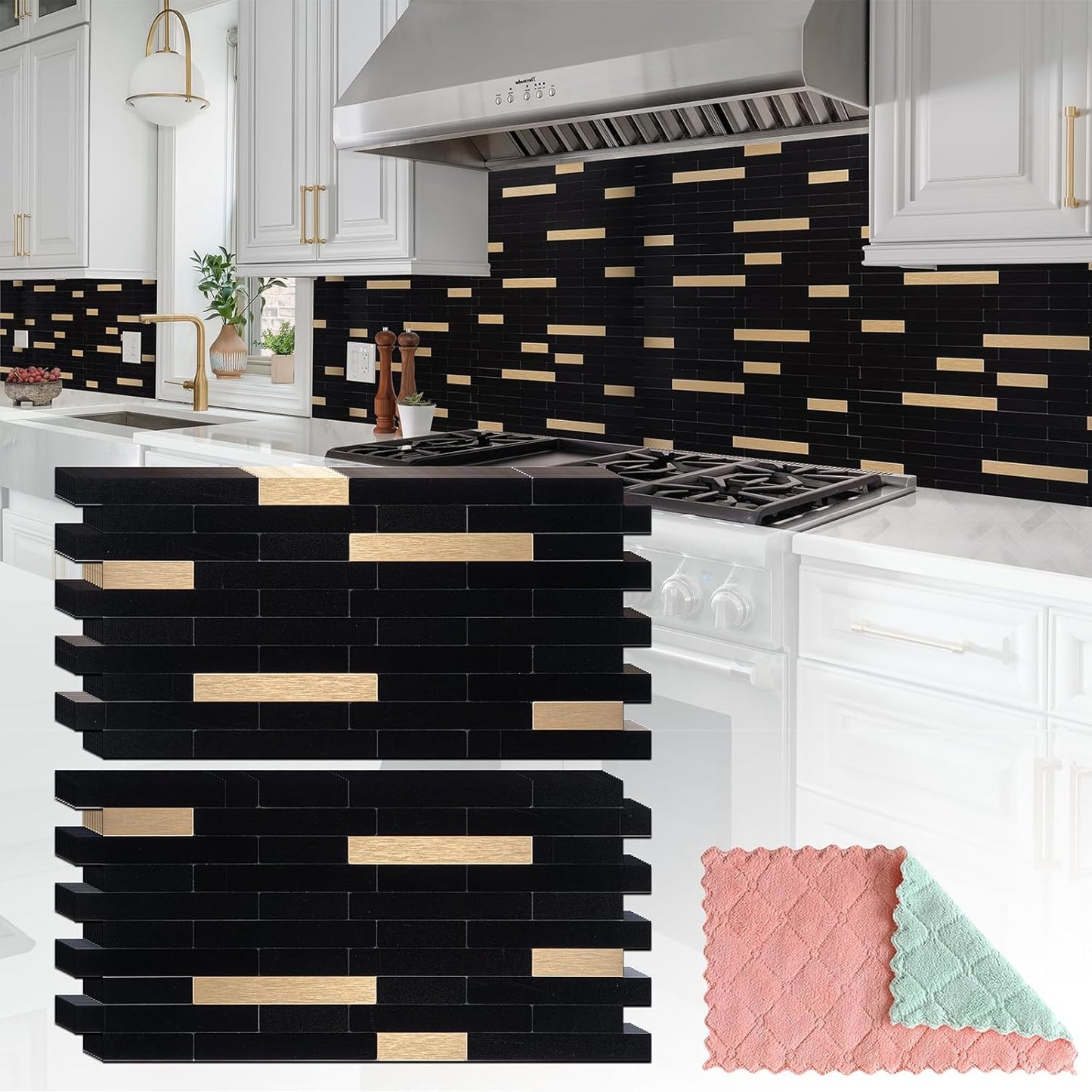 20 Sheets Peel and Stick Tile Backsplash for Kitchen Upgrade