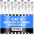 Cat6 7FT Network Ethernet Patch Cable Pack of 10 - Fast Reliable