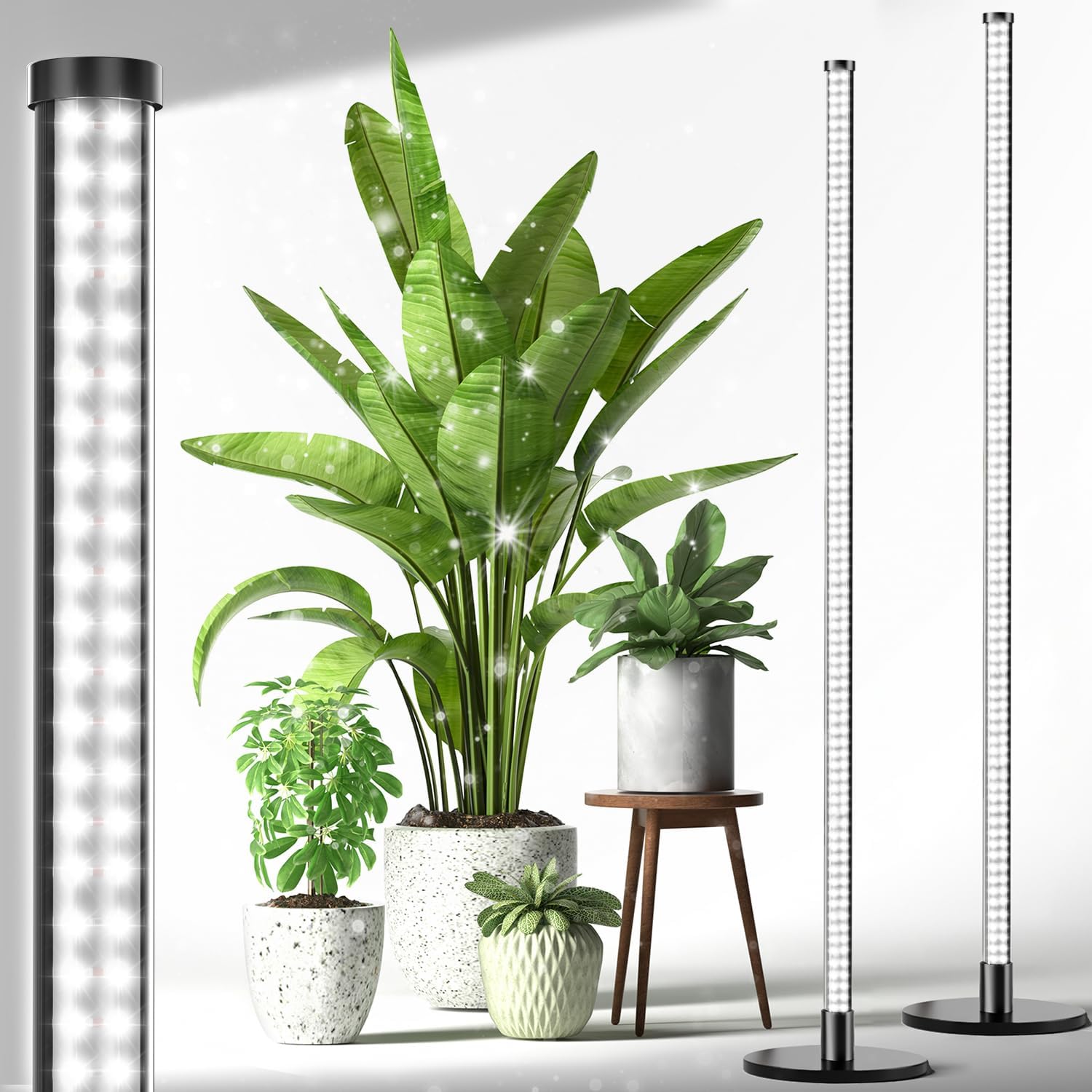 2 Pack Grow Lights for Indoor Plants with Full Spectrum Design