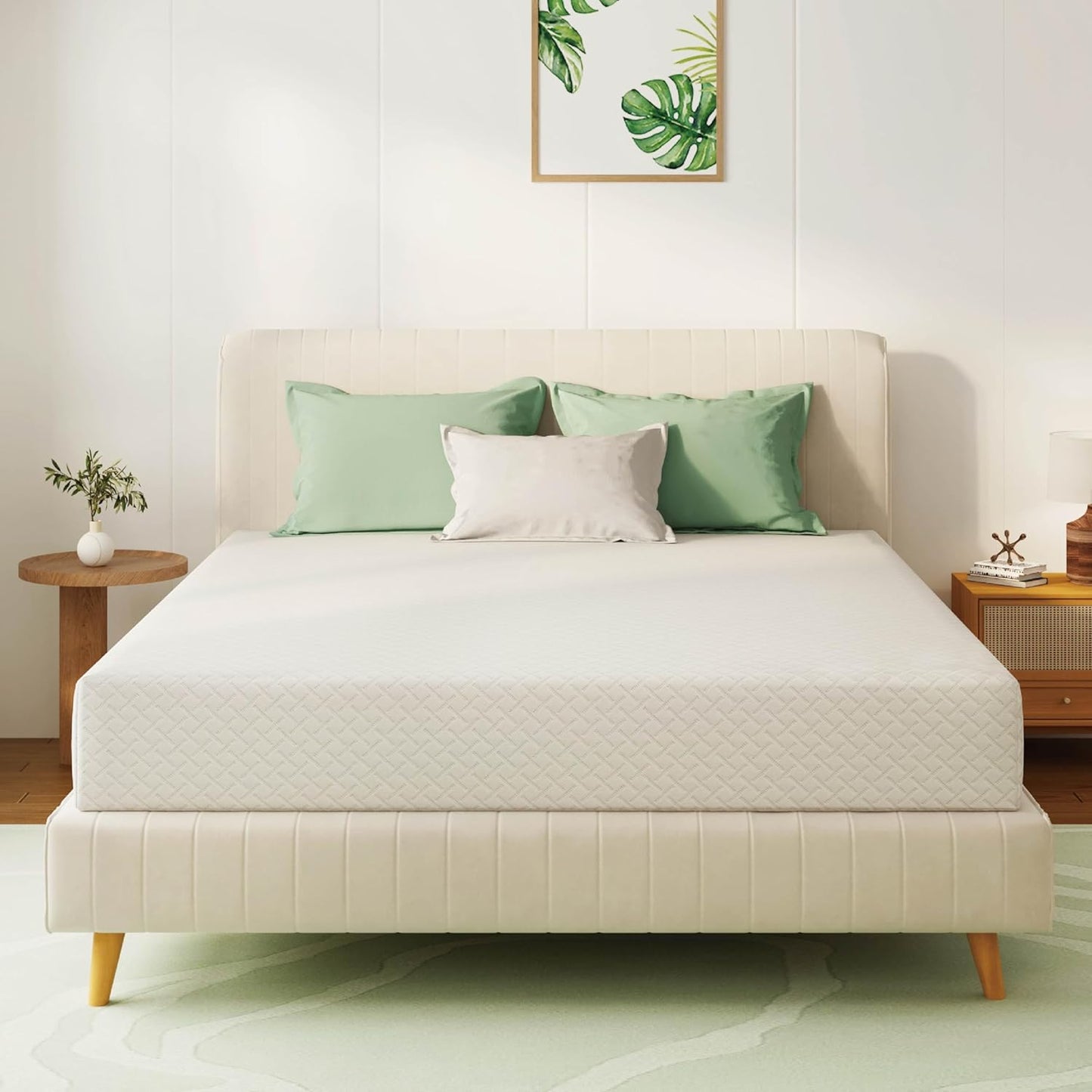 Full Size Mattress with Green Tea Memory Foam for Cool Sleep