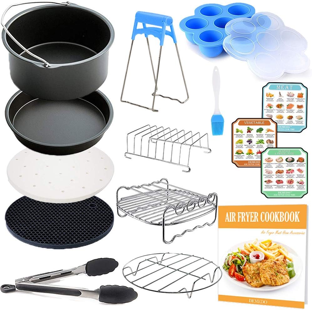 Ultimate 8 Air Fryer Accessories + Recipe Book