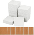 4 in Blank Ceramic Coasters 50-Pack - Unglazed Tiles for DIY Crafts