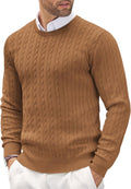 Crewneck Knit Sweater Slim Fit Lightweight Casual Pullover - Soft