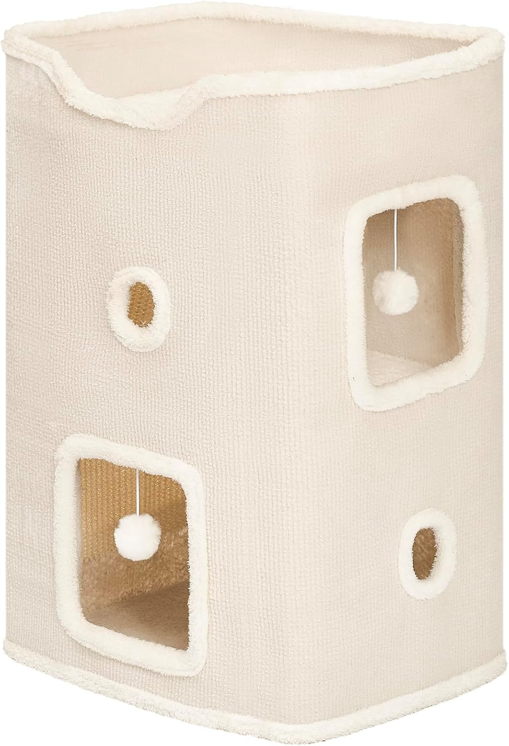 Upgraded Wide Cat House & Condo for Indoor Cats - Perfect Playhouse
