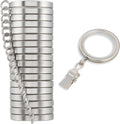 MODE Cambria Premium Easy Glide Curtain Rings - Brushed Nickel