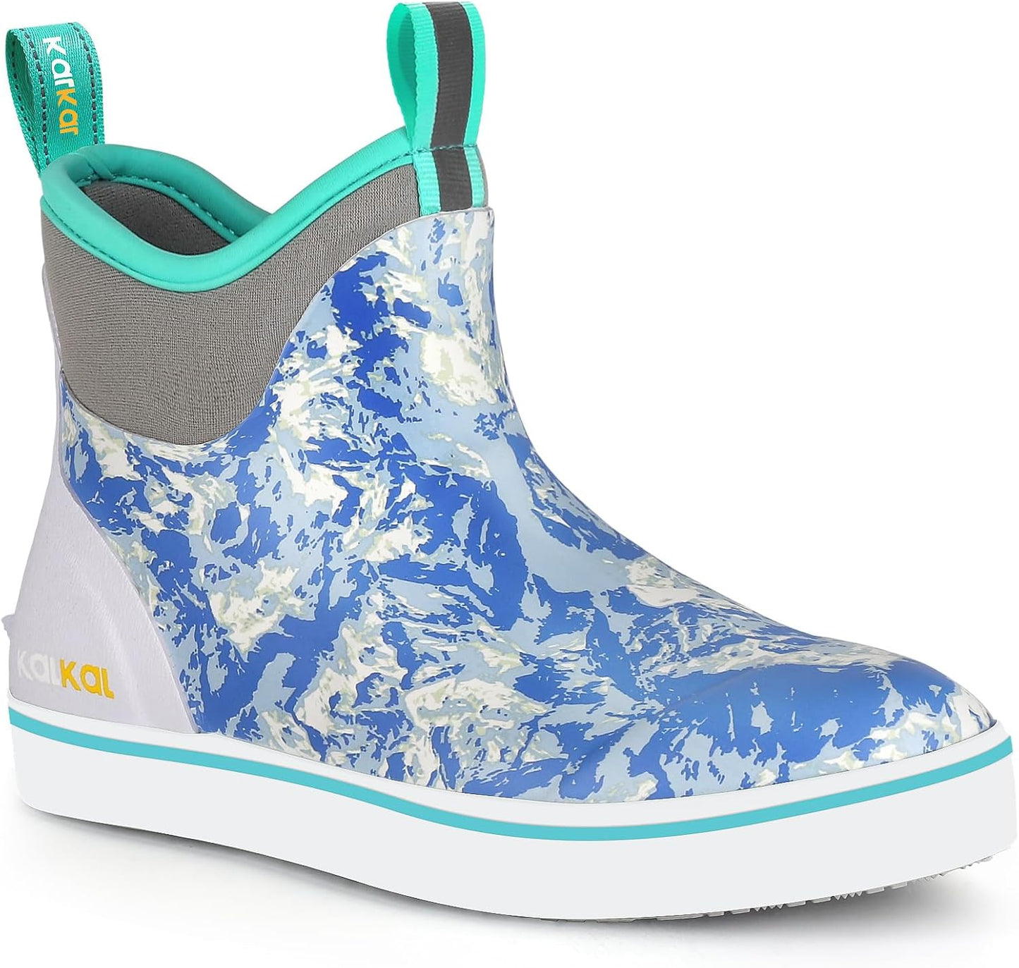 Kalkal Women's Deck Boots: Waterproof Ankle Rain Boots for All