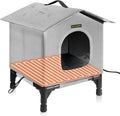 Heated Cat House for Indoor Cats in Winter - Waterproof Insulated