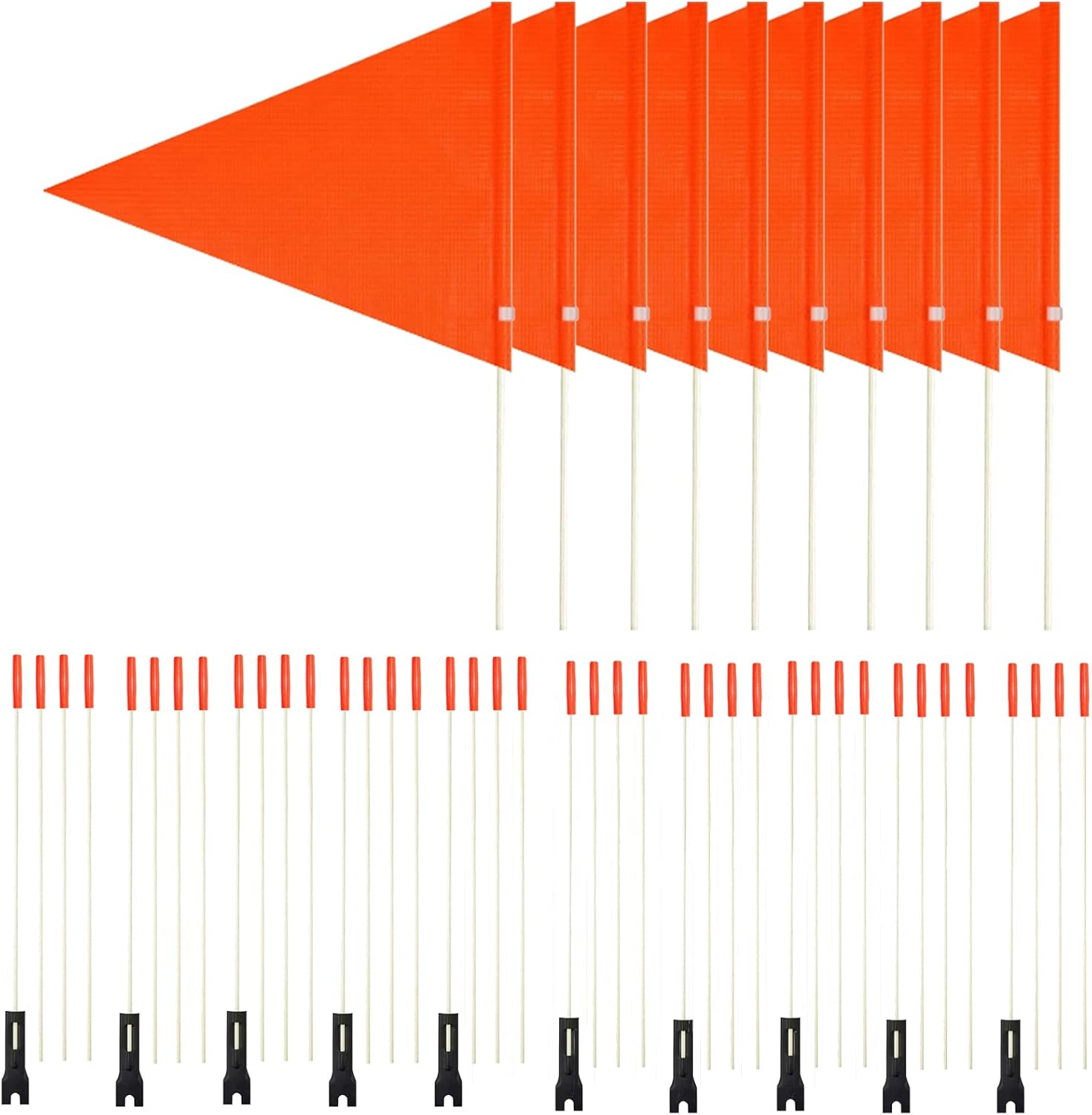 10 Pcs Upgraded Bike Flags for Safety and Visibility on Rides