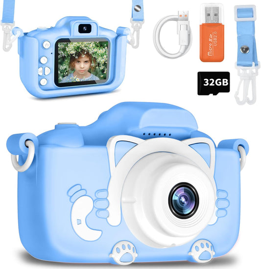Yatao 40MP Kids Camera: 1080P HD, 32GB Card, Perfect Gifts!