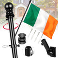 Ireland Flag with Pole Kit for Outside House - No Tangle 6ft Pole