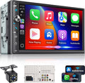 Double Din Car Stereo with 7ft HD Touchscreen - Wireless
