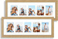 8x24 Picture Frame 2 Pack Natural Oak Wood Frames - Sturdy Tempered